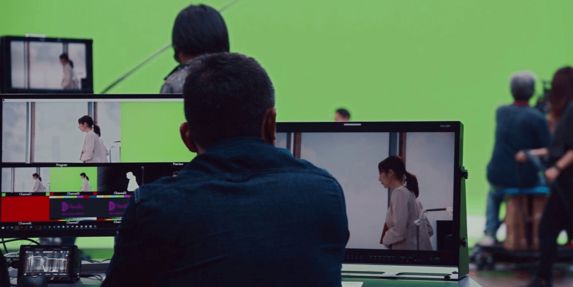 green screen virtual production